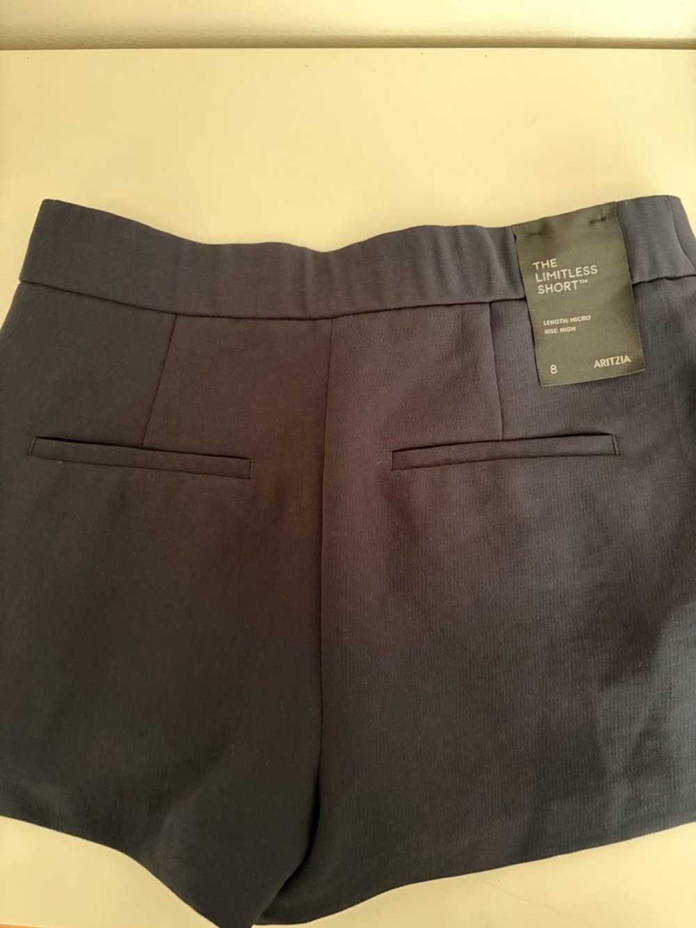 Aritzia Navy Limitless Micro Shorts - Picture 4 of 4